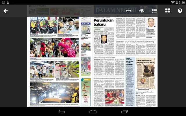 Utusan Malaysia android App screenshot 0