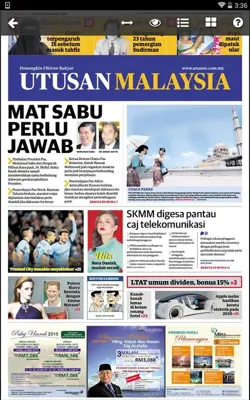 Utusan Malaysia android App screenshot 1